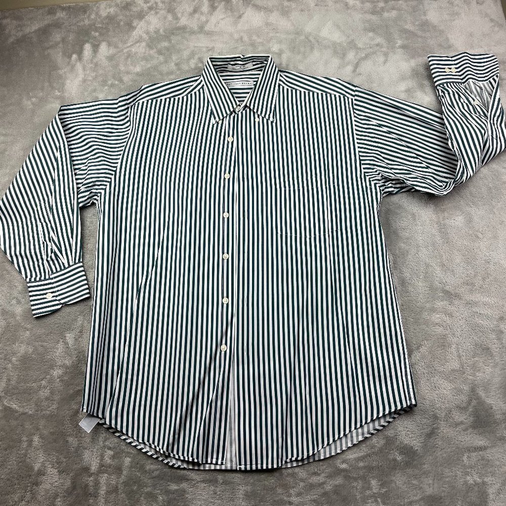 Geoffrey Beene Long Sleeve Cotton Button Down Men's Medium